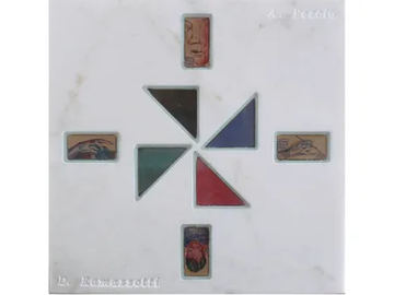 QUATTRO COLORI PER IL DISEGNATORE - Marble wall decor item by RAMA 1956 - view 2
